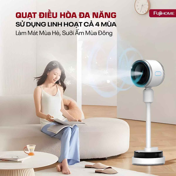 Đánh Giá Quạt Điều Hòa Bốn Mùa Fujihome AC707: Giải Pháp Tiết Kiệm Thông Minh Cho Gia Đình