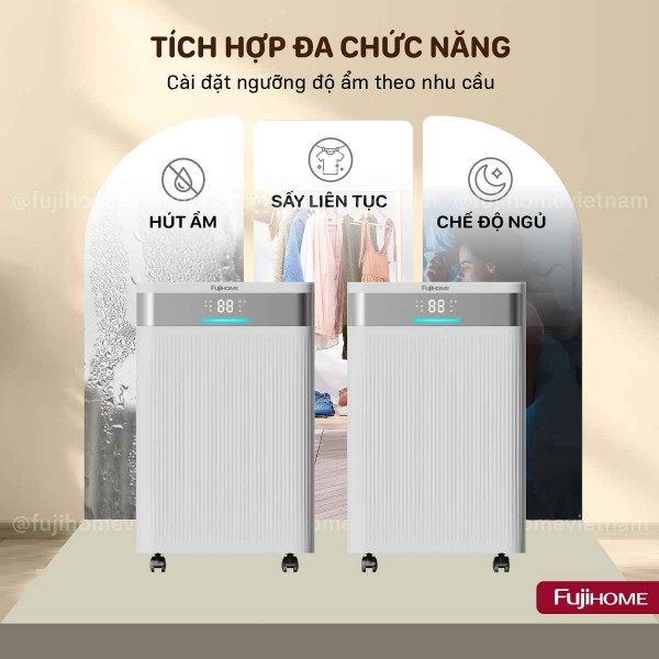 So Sánh 6 Model Máy Hút Ẩm HEPA Fujihome: Giải Pháp Toàn Diện Cho Sức Khỏe