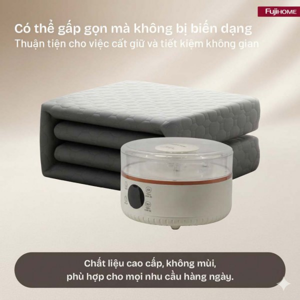 Chăn điện nước Fujihome: "Spa tại gia" cho giấc ngủ ấm áp giữa mùa đông lạnh