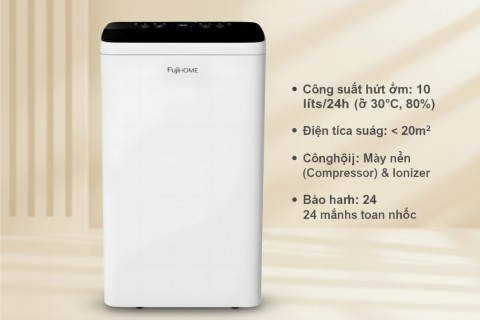 Review Fujihome DH10LITE: "Máy hút ẩm quốc dân" giá rẻ, tích hợp Ionizer Review Fujihome DH10LITE: "Máy hút ẩm quốc dân" giá rẻ, tích hợp Ionizer