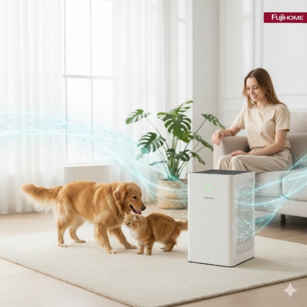 Fujihome AP5Grand: CADR 450 m³/h – Hiệu Suất Vượt Trội Trong Phân Khúc Tầm Trung