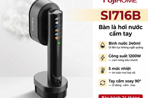Đánh giá Fujihome SI716B: "Quái vật" làng ủi với bình nước 240ml, lựa chọn hoàn hảo cho gia đình