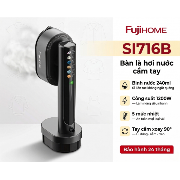 Đánh giá Fujihome SI716B: "Quái vật" làng ủi với bình nước 240ml, lựa chọn hoàn hảo cho gia đình