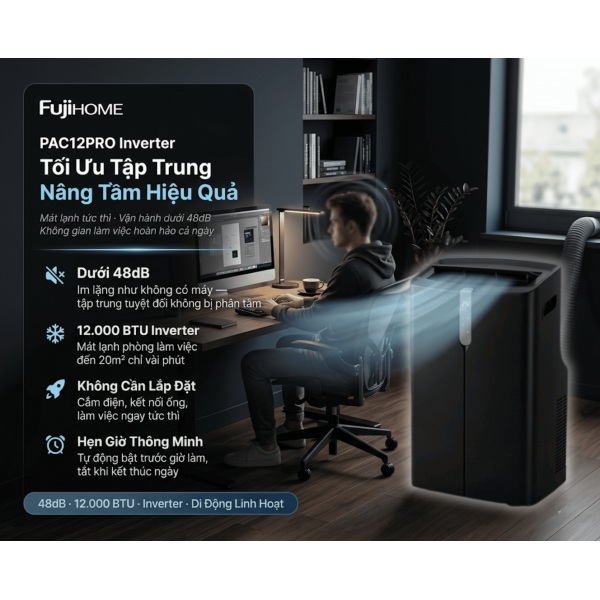 Khả Năng Duy Trì Nhiệt Độ Ổn Định Của Fujihome PAC12PRO: Bước Tiến Mới Trong Hệ Sinh Thái Điều Hòa Di Động