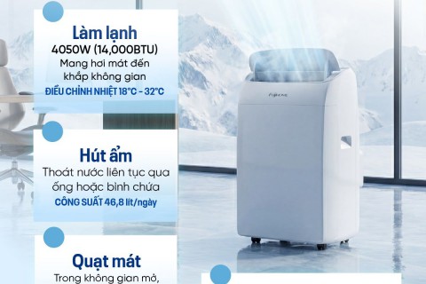 Điều Hòa Di Động Fujihome PAC14N: Công Suất Làm Lạnh Lớn Điều Hòa Di Động Fujihome PAC14N: Công Suất Làm Lạnh Lớn