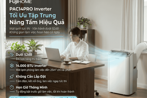 Fujihome PAC14PRO: Đỉnh Cao Làm Lạnh Tĩnh Lặng 35 dB