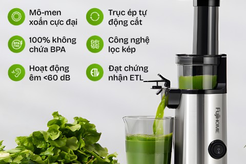 Fujihome SJ08: Mảnh Ghép Hoàn Hảo Cho Hệ Sinh Thái Máy Ép Mùa Nóng Fujihome SJ08: Mảnh Ghép Hoàn Hảo Cho Hệ Sinh Thái Máy Ép Mùa Nóng