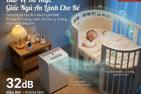 Nhà Có Trẻ Nhỏ: Vì Sao Cần Máy Hút Ẩm Lọc Khí Fujihome?