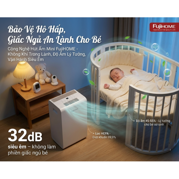 Phân Tích Chuyên Sâu: Trạm Kiểm Soát Vi Khí Hậu Fujihome – Lá Chắn Bảo Vệ Sức Khỏe Toàn Diện Cho Trẻ Nhỏ