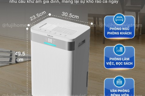 Phòng 20–30m²: Chọn Máy Hút Ẩm Fujihome 16L hay 20L?