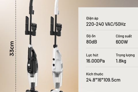 Máy Hút Bụi Fujihome VC01 Và VC06: Động Cơ Italy 600W