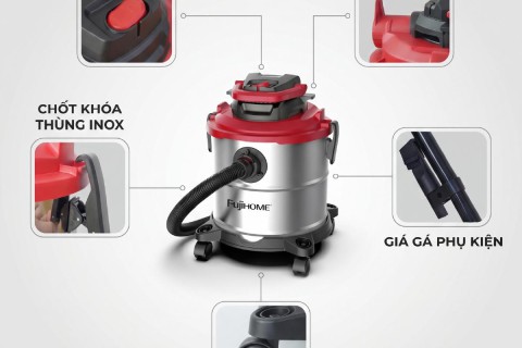 FujiHome VC20N Và VC80N: Giải Pháp Hút Bụi Công Nghiệp Bền Bỉ