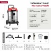 Máy hút bụi công nghiệp khô & ướt công suất kép, hiệu suất vượt trội Fujihome VC60N Máy hút bụi công nghiệp khô & ướt công suất kép, hiệu suất vượt trội Fujihome VC60N