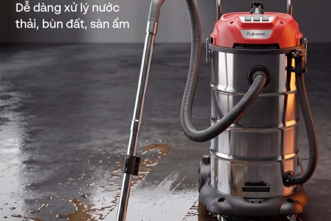 Máy Hút Bụi Công Nghiệp FujiHome N-Series Thùng Inox