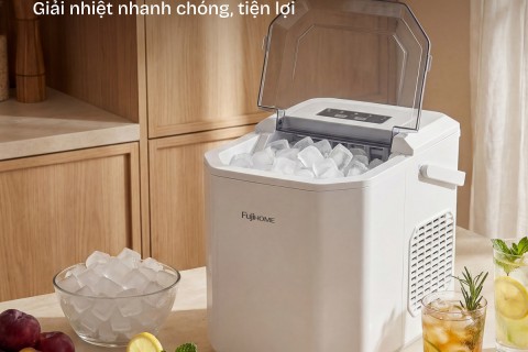 Fujihome IM12N: Máy Làm Đá Mini Gia Đình 12kg/Ngày Tinh Khiết