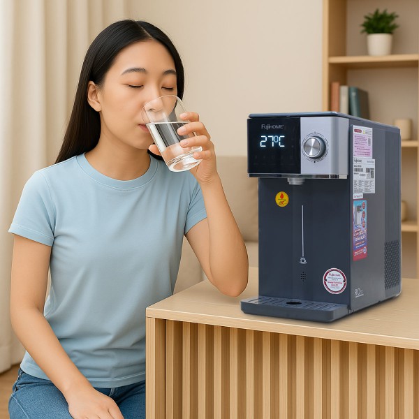 Uống Nước Trực Tiếp: Bao Nhiêu Phần Trăm Người Việt Đang Làm Sai? Giải Pháp Nước Uống Sạch Tại Vòi Với Máy Lọc RO Fujihome WP302C