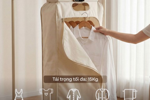 Chỉ Hơn 1 Triệu Có Máy Sấy Quần Áo UV Diệt Khuẩn, Gấp Gọn Tiện Lợi