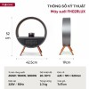Máy sưởi gốm để bàn điều khiển bằng giọng nói Fujihome FH02RLUX