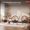 Máy sưởi gốm để bàn điều khiển bằng giọng nói Fujihome FH02RLUX