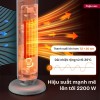 Quạt sưởi gốm điều khiển bằng giọng nói Fujihome FH202