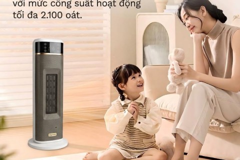 Đánh Giá Quạt Sưởi FujiHome FH213: Sưởi Gốm PTC & Voice Control