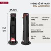 Quạt sưởi gốm điều khiển bằng giọng nói Fujihome FH3303
