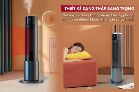 Đánh Giá Máy Sưởi Gốm FujiHome FH6000 Hỗ Trợ Tạo Ẩm