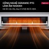 Máy sưởi gốm treo tường Fujihome FHW2000 Máy sưởi gốm treo tường Fujihome FHW2000