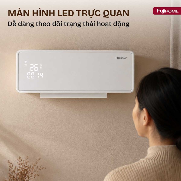 Fujihome FHW2000: Giải Pháp Sưởi Thông Minh Cho Không Gian Hẹp Tại Các Đô Thị