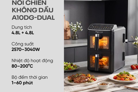 Đánh Giá Thực Tế Nồi Chiên Không Dầu Fujihome DUALHEAT