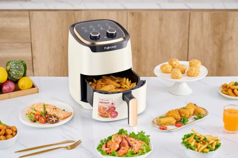 Thử Thách 24h Chỉ Ăn Đồ Nấu Bằng Nồi Chiên Không Dầu Fujihome