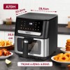 Nồi chiên không dầu Fujihome DUALHEAT A7DH công nghệ gia nhiệt kép Nồi chiên không dầu Fujihome DUALHEAT A7DH công nghệ gia nhiệt kép