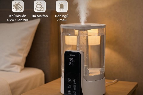 Đánh Giá Fujihome HM06EUV: Máy Tạo Ẩm Khử Khuẩn UV 3 Lớp