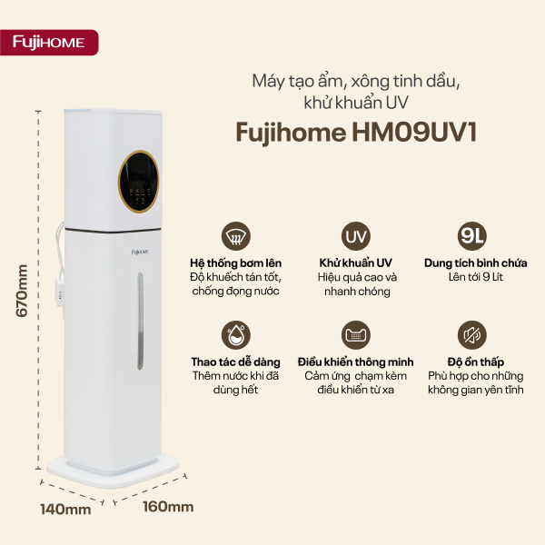 Đánh Giá Hệ Sinh Thái Máy Phun Sương Fujihome Cho Không Gian Sống