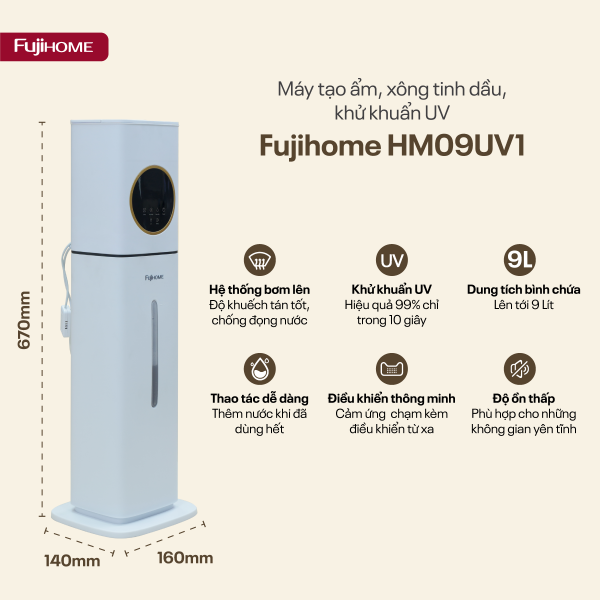Giải Mã Sức Hút Bộ Đôi HM09UV1 và HM09UV2: Giải Pháp Tạo Ẩm Hoàn Hảo Cho Không Gian Rộng