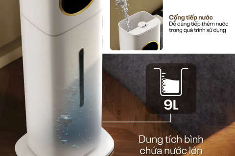 Máy Tạo Ẩm Fujihome HM09UV1 Cho Phòng Điều Hòa Dài Hơi Máy Tạo Ẩm Fujihome HM09UV1 Cho Phòng Điều Hòa Dài Hơi