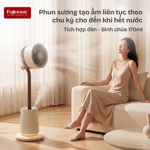 Quạt Thông Minh Fujihome: Bước Tiến Đột Phá Với Công Nghệ Điều Khiển Giọng Nói AI