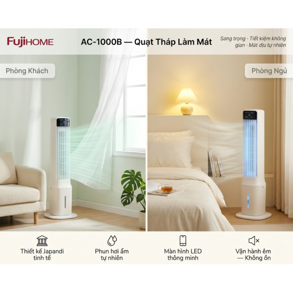 Quạt Tháp Fujihome AC-1000B Giá 2,88 Triệu: Có Thực Sự "Đáng Đồng Tiền Bát Gạo"?