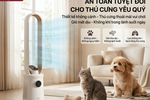 Quạt Thông Minh Fujihome: Giải Pháp An Toàn Cho Thú Cưng Quạt Thông Minh Fujihome: Giải Pháp An Toàn Cho Thú Cưng