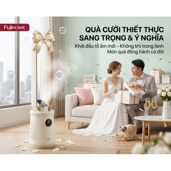 Quà Cưới Thiết Thực: Nâng Tầm Hạnh Phúc Với Quạt Thông Minh Fujihome