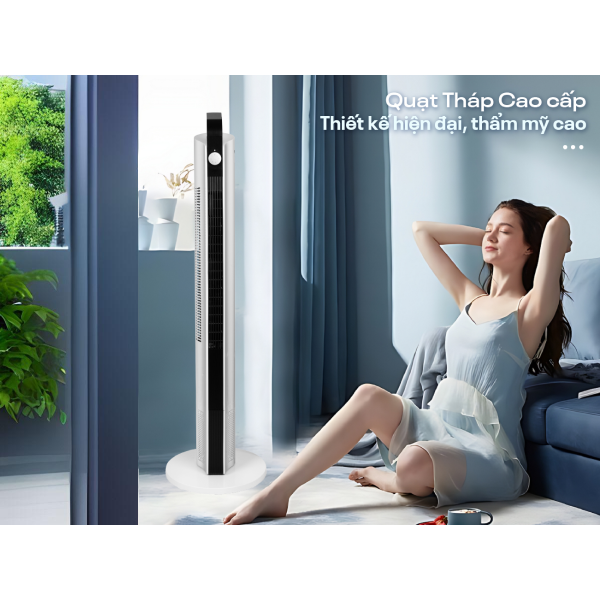 Combo Hè Mát Lạnh: Mua Quạt Tháp Fujihome SmartWind Tặng Ngay Máy Tạo Ẩm HM01 – Đỉnh Cao Công Nghệ Làm Mát