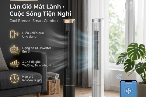 Review Quạt Tháp Fujihome SmartWind: Công Nghệ Giải Nhiệt 2026