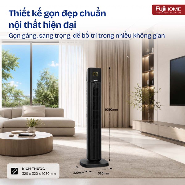 Quạt Tháp Fujihome TF-51: Giải Pháp Thông Minh Cho Không Gian Sống