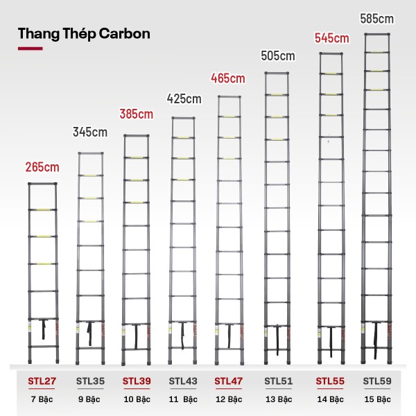 So Sánh Thang Rút Đơn Fujihome STL39 Và STL43: Hơn 40cm Chiều Dài Có Tạo Khác Biệt Đáng Kể?