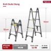 Thang rút gọn chữ A Fujihome STLA34 Linh hoạt, an toàn, bền bỉ