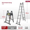 Thang rút gọn chữ A Fujihome STLA58 cao hơn, vững hơn, đa năng vượt trội