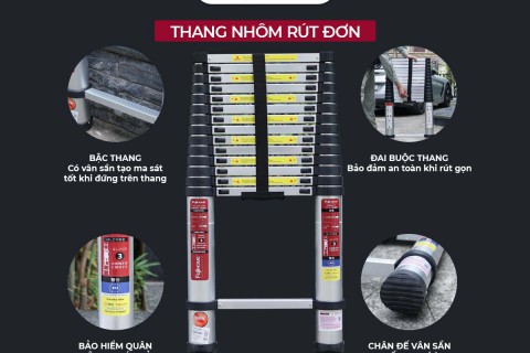 Thang Thép Carbon Fujihome STL: Lựa Chọn Đánh Bại Thang Nhôm