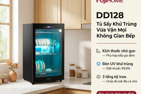 Đánh Giá Tủ Sấy Chén Bát Fujihome DD128: Giải Pháp Cho Gia Đình