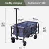 Xe kéo dã ngoại gấp gọn du lịch, cắm trại Fujihome CT-80
