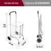 Xe kéo đi chợ gấp gọn Fujihome SC-250NEW4